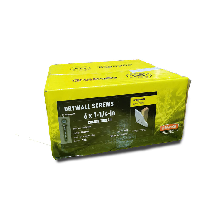 Grabber 6 x 1-1/4-in Coarse Thread Drywall Screws