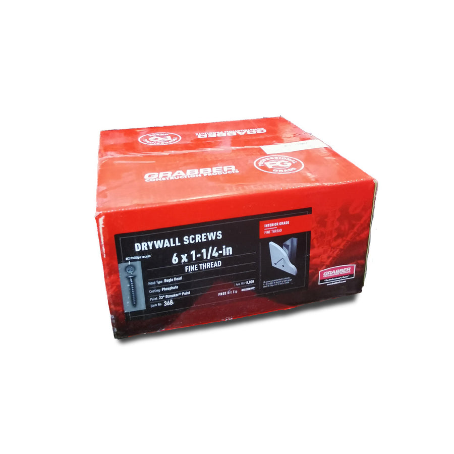 Grabber 6 x 1-1/4-in Fine Thread Drywall Screws