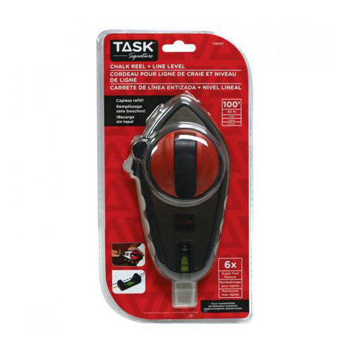 TASK Chalk Reel & Line Level 100 ft. ADSS Alberta Drywall & Stucco