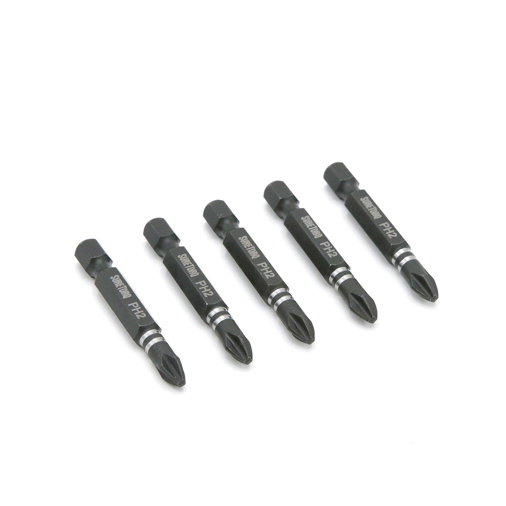 SureTorq Impact Power Bits #2 Card - 5pc