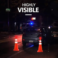 ROK Collapsible Reflective Cone with Light