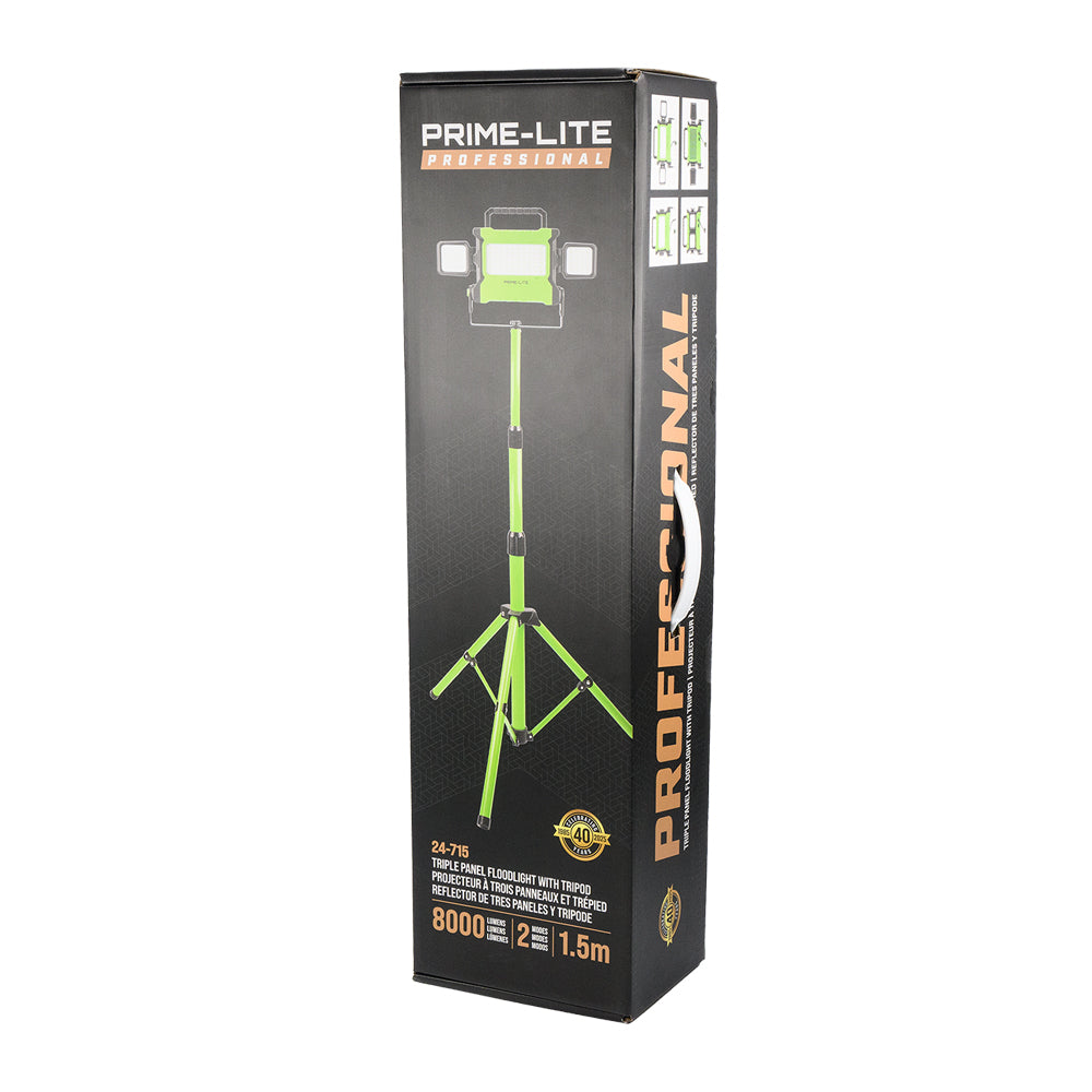 PrimeTools Triple Panel Floodlight with Tripod