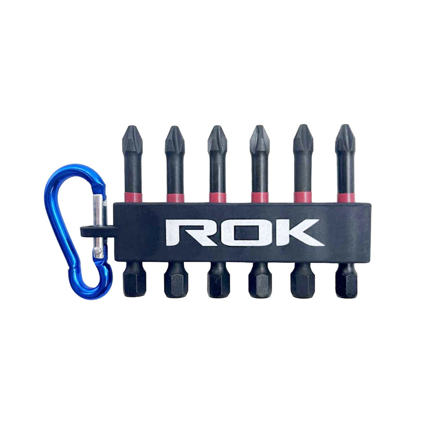 ROK 2inc Impact Driver Bit Set #2 Philips - 6 Pieces