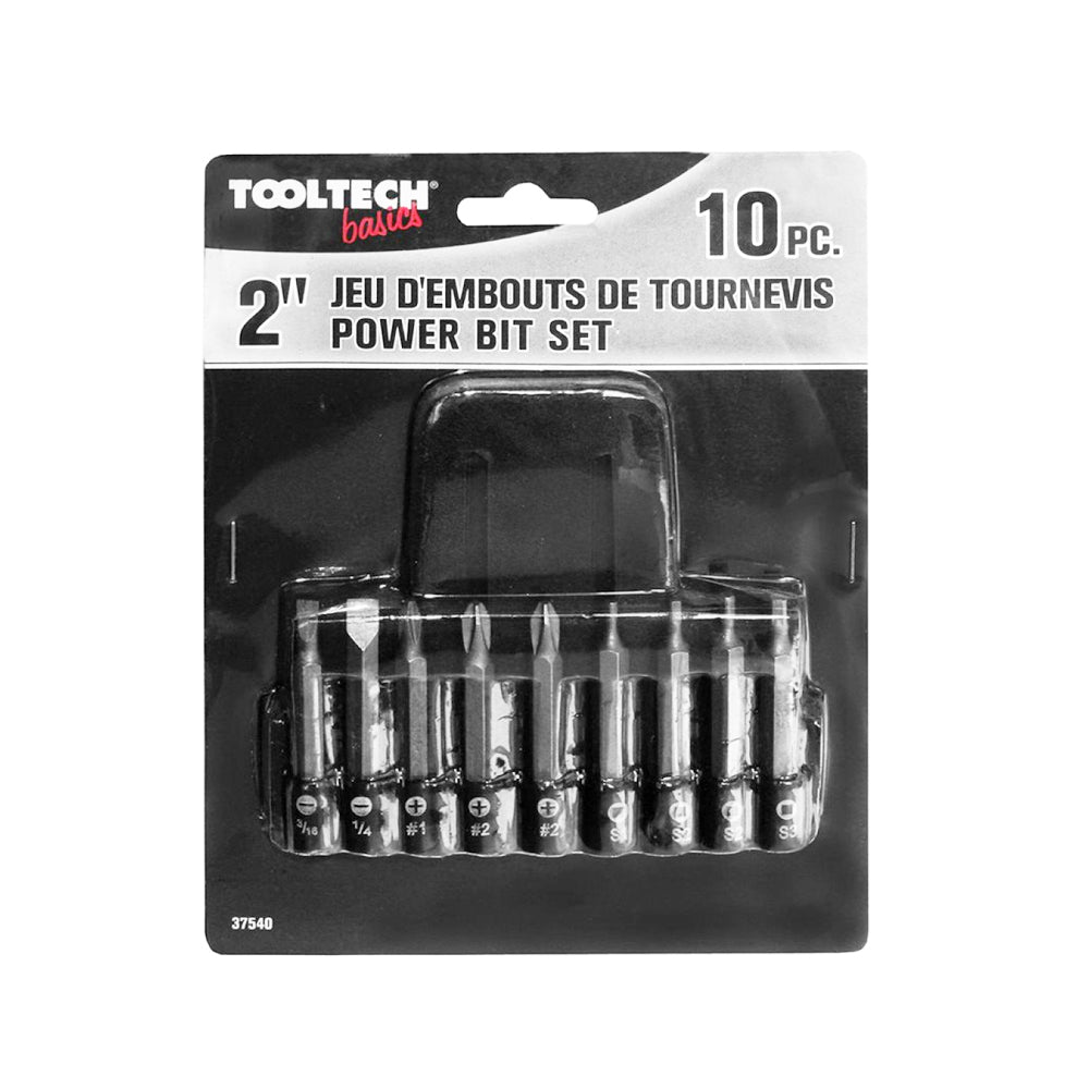 ToolTech 2 in. Power Bits with holder - 10 pcs