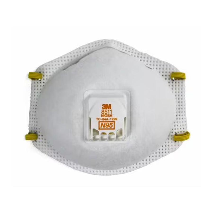 3M 8511 N95 Particulate Respirator Mask - 10 per Box