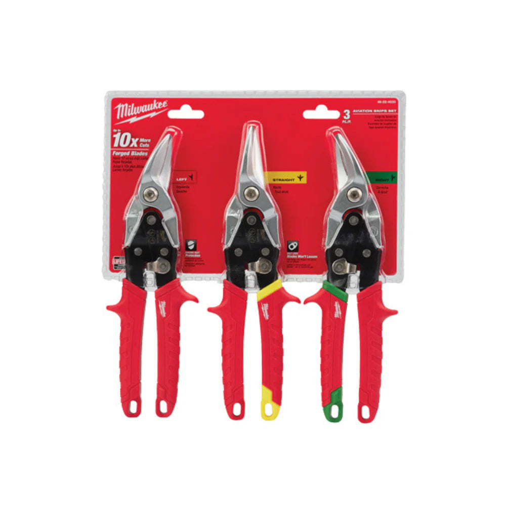 Milwaukee 3pc Aviation Snips Set