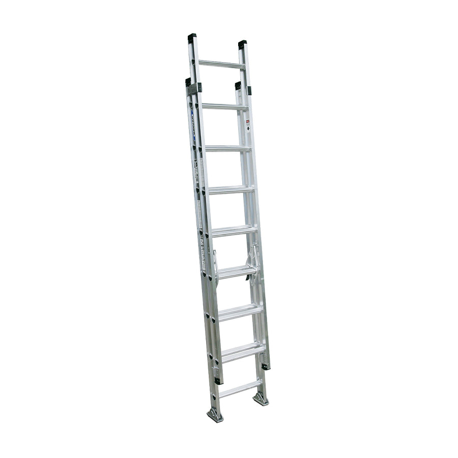 Werner Aluminum D-Rung Extension/Straight Ladder D1500-2