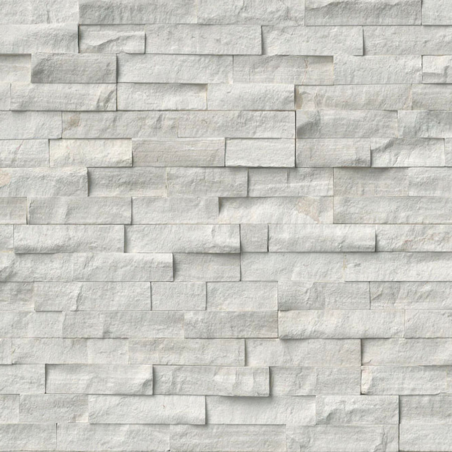 Kinslate Stone - White Wood Marble Wall Panel