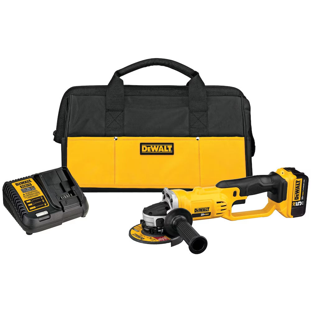 DeWALT 20V MAX Lithium-Ion Cordless 4-1/2-inch to 5-inch Grinder Kit (REFURBISHED)