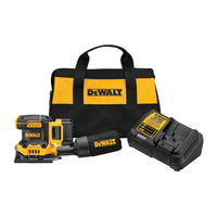 DeWalt DCW200P1 20V MAX* XR® Brushless Cordless 1/4 Sheet Variable Speed Sander Kit (5.0 Ah Battery)