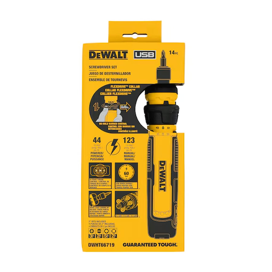 DeWalt DWHT66719 - 14 pc. Cordless Screwdriver Set with FLEXDRIVE™ Control
