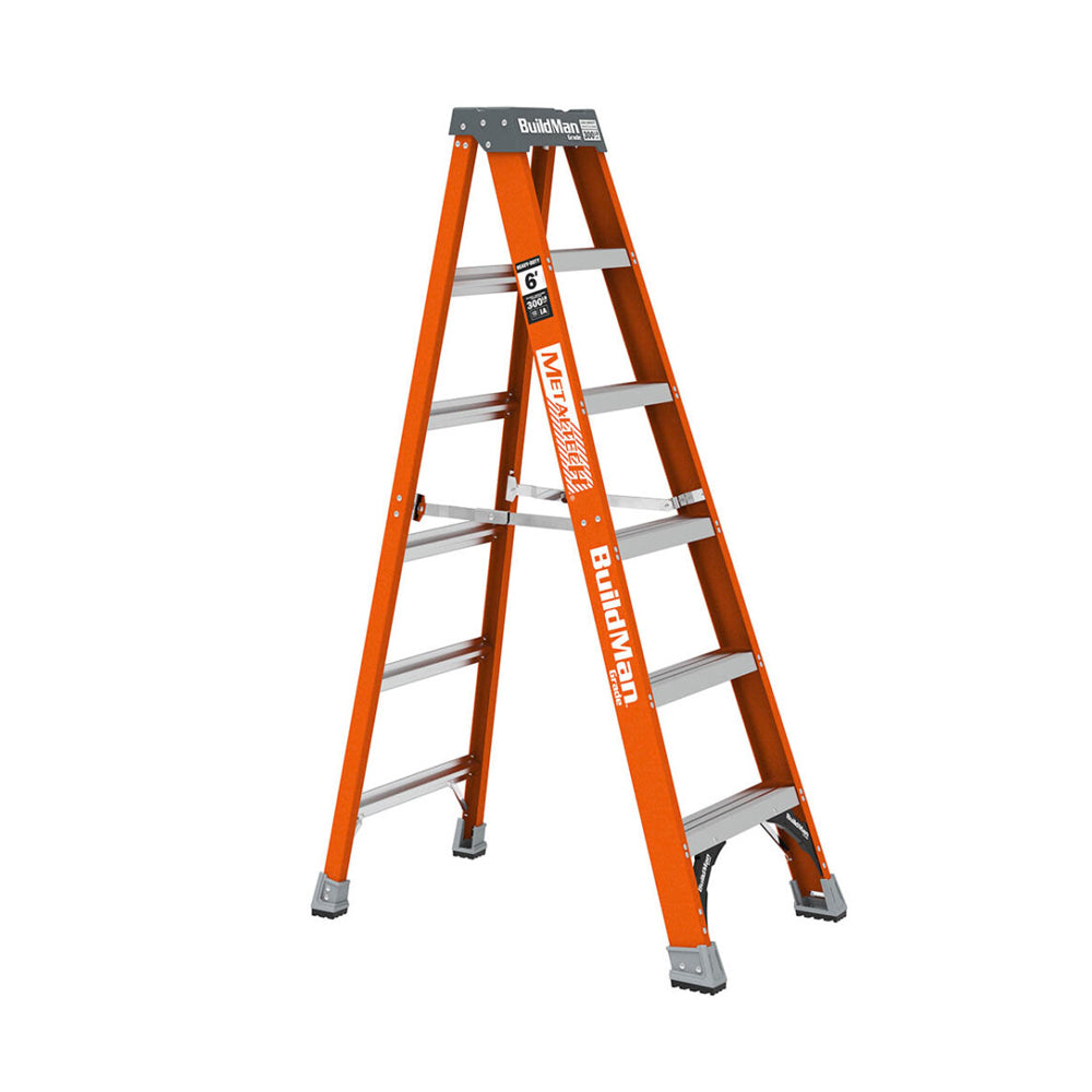 MetalTech 6FT Fiberglass Step Ladder 300 LB