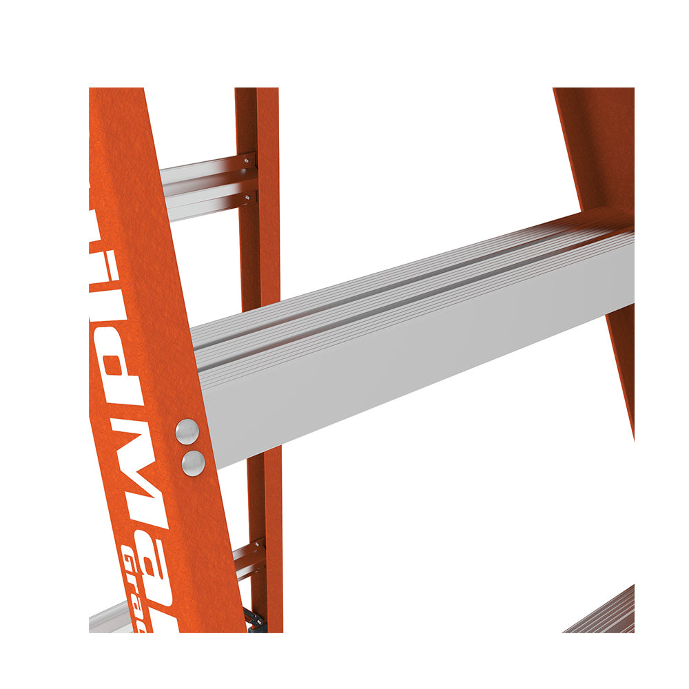 MetalTech 6FT Fiberglass Step Ladder 300 LB