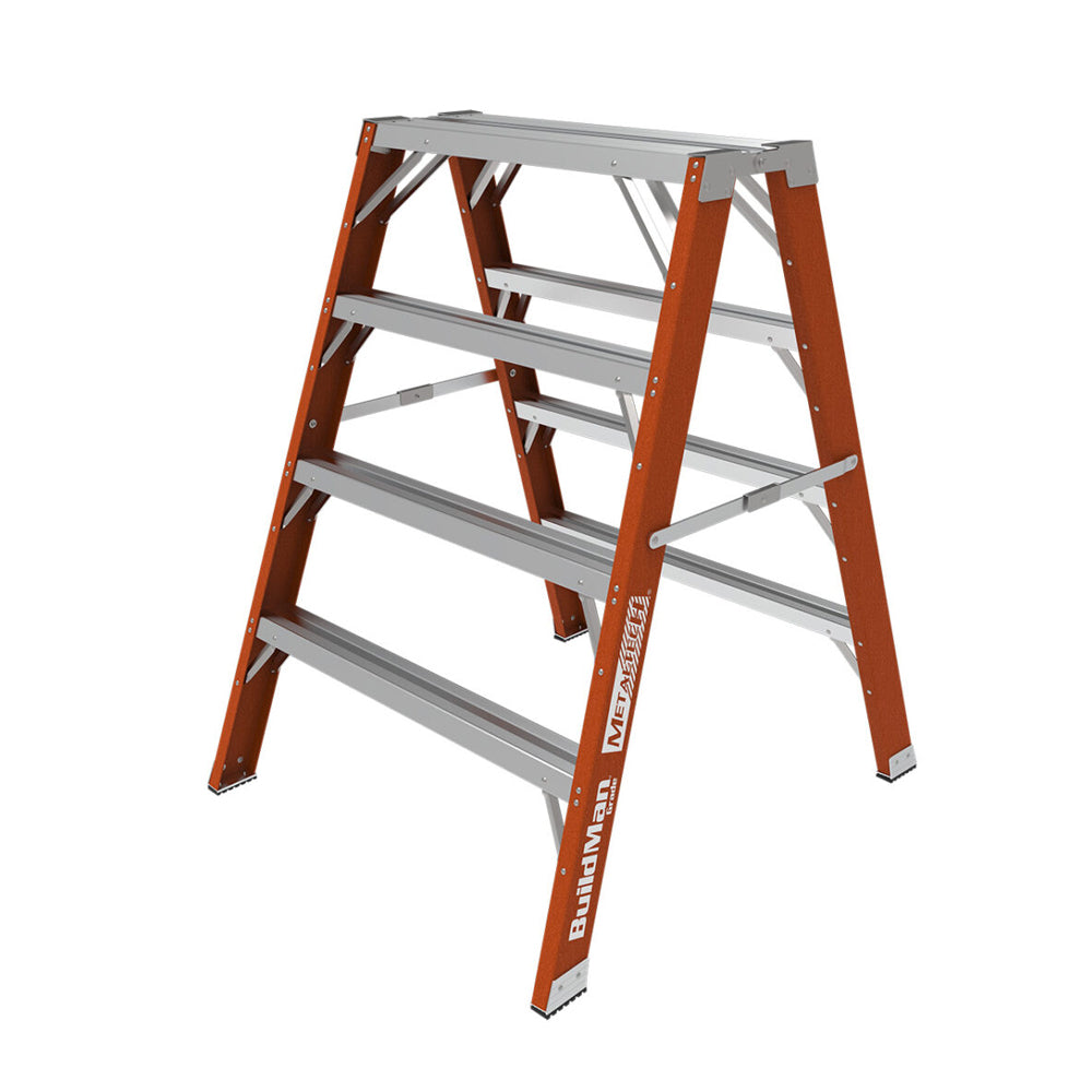 MetalTech BuildMan® Grade Fiberglass Step-Up Workbench, Sawhorse Stand