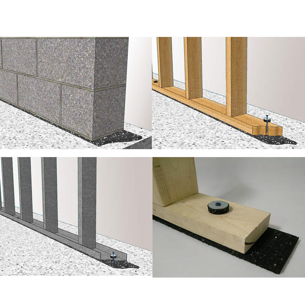 Iso-Sill Rubber Isolation Pad 5-1/4" x 30'