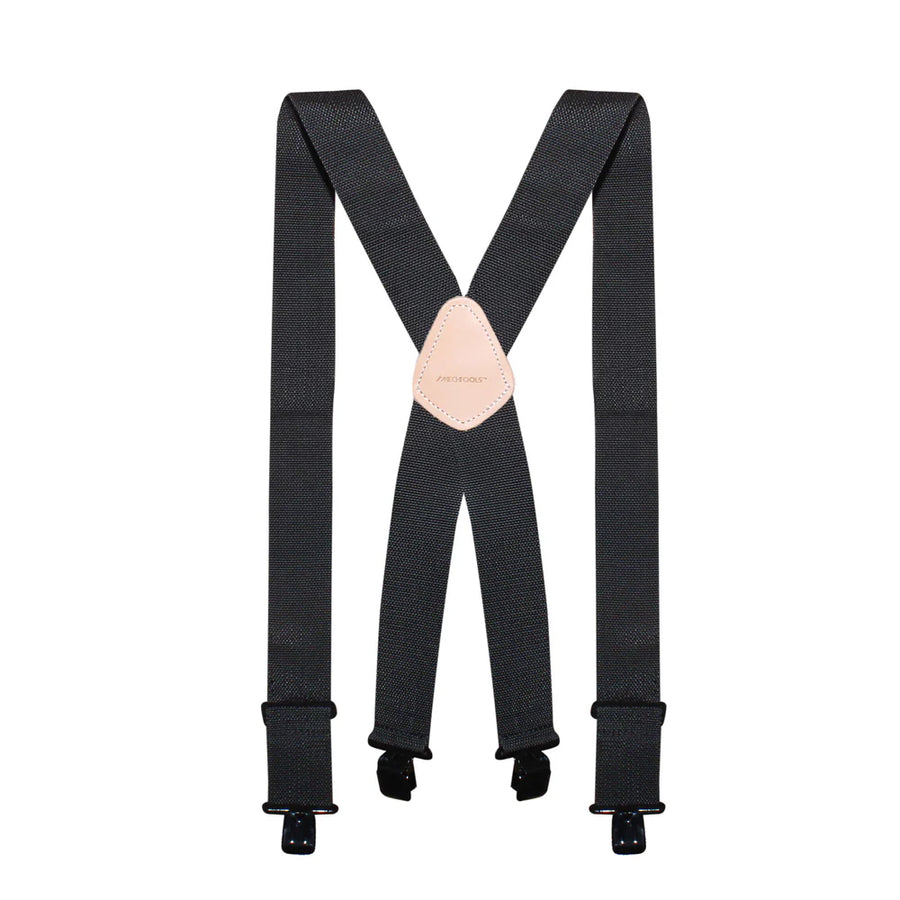 MechTools Tradesperson's Leather Non-Elastic Suspender