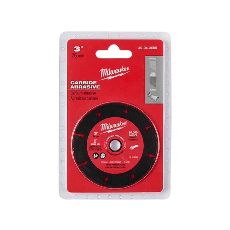 Milwaukee Carbide Abrasive 3"