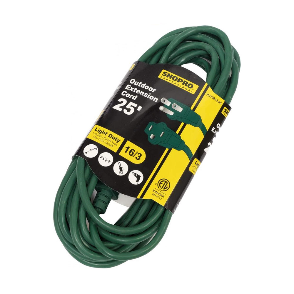 Shopro Outdoor Extension Cord 16/3 - 25FT and 50FT