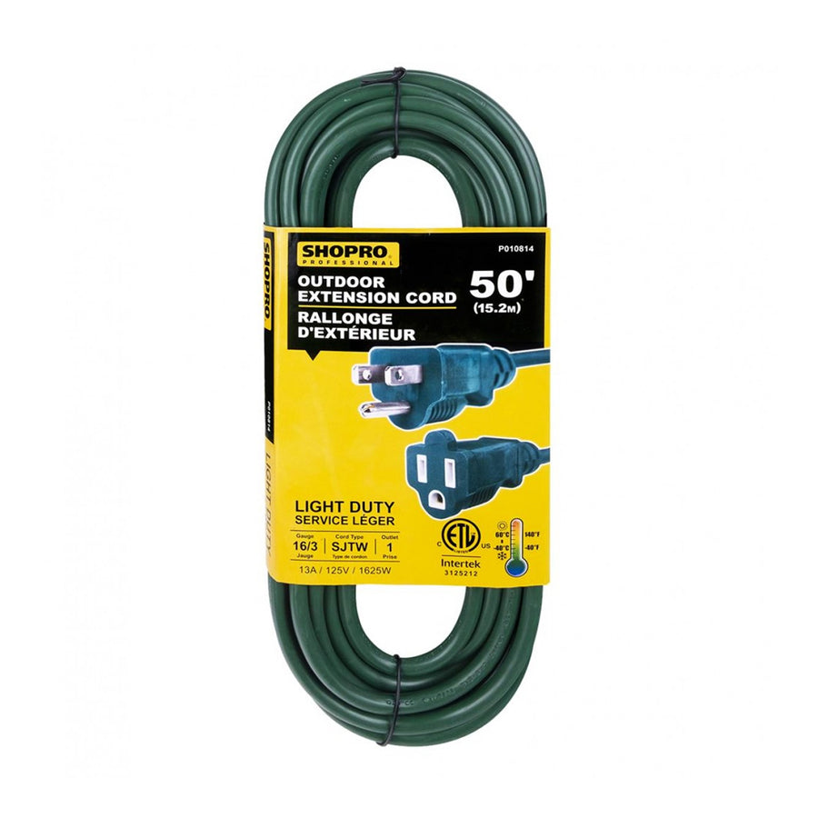 Shopro Outdoor Extension Cord 16/3 - 25FT and 50FT