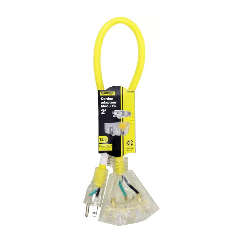 Shopro Y-Block Adapter Cord 2FT