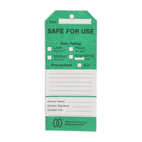 Scaffold Safety Tags