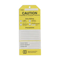 Scaffold Safety Tags