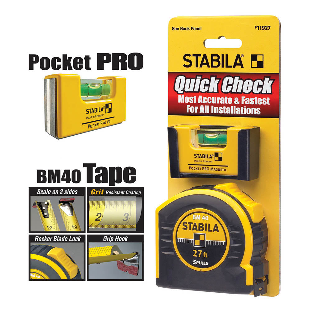 Stabila Quick Check 27' Tape Measure