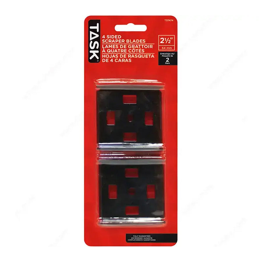 Task Tools 4-sided Scraper Blades 2.5inc