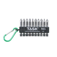 TASK IMPACT Carabiner Clip - 10pc #2 Phillips, Robertson and Mixed