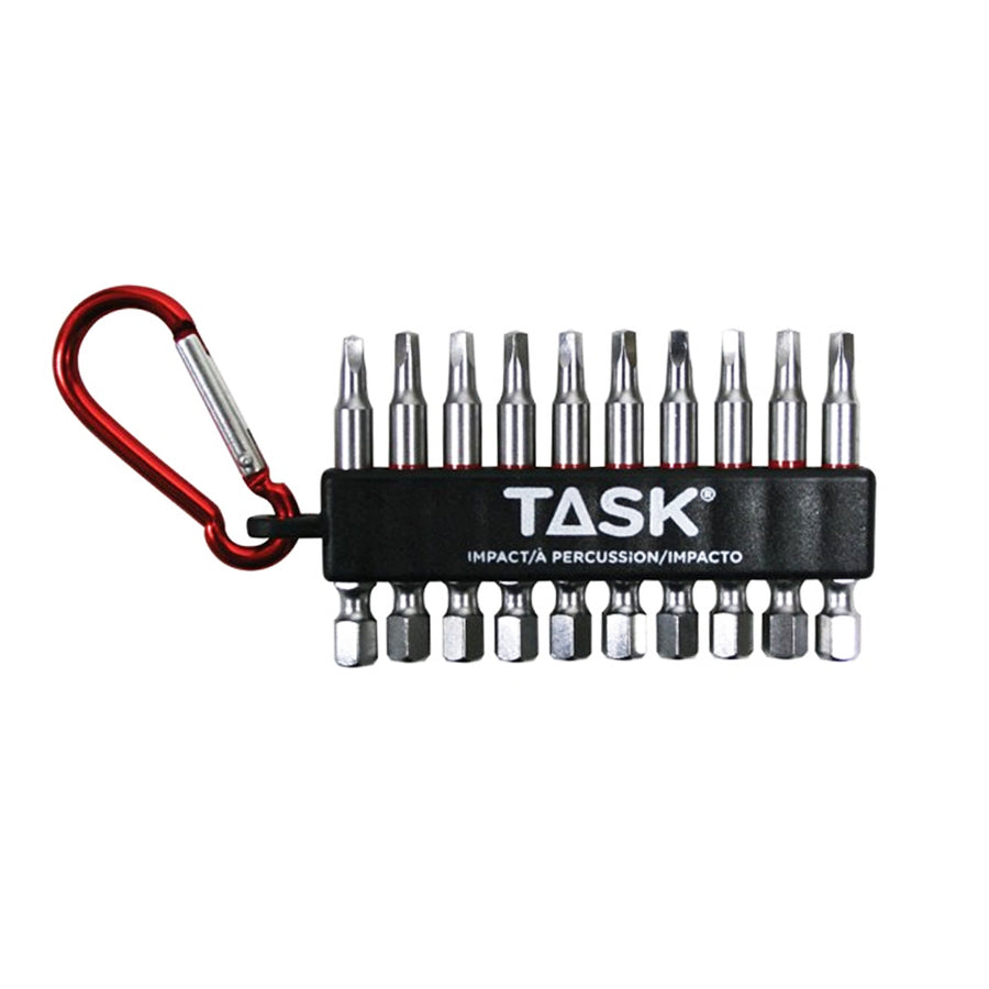 TASK IMPACT Carabiner Clip - 10pc #2 Phillips, Robertson and Mixed
