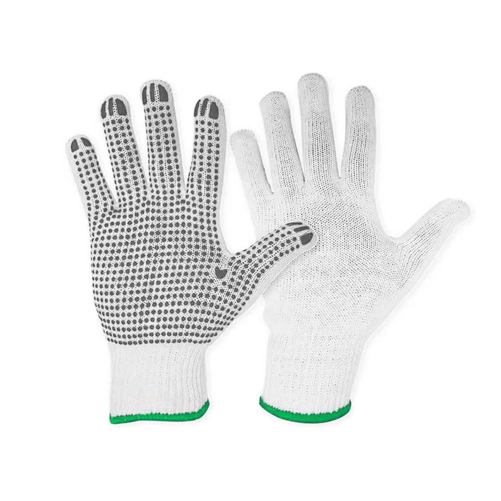 TWXpert Knitted Poly/Cotton Gloves with PVC Dots 12pk Large | ADSS