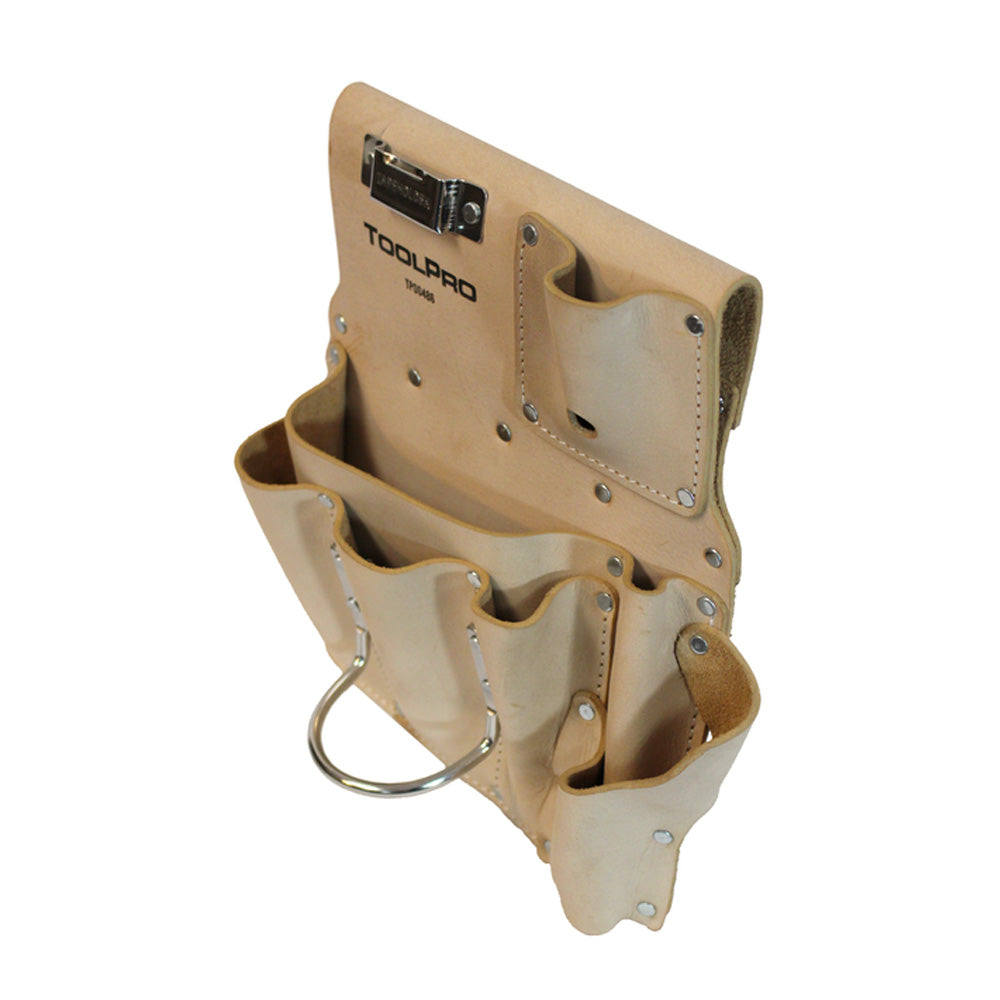 ToolPro Top Grain 8-Pocket Hanging Pouch