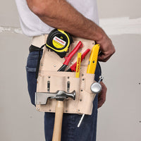 ToolPro Top Grain 8-Pocket Hanging Pouch