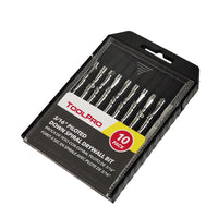 ToolPro 3/16 in. Piloted Down Spiral Cutout Bit - 10 Pack