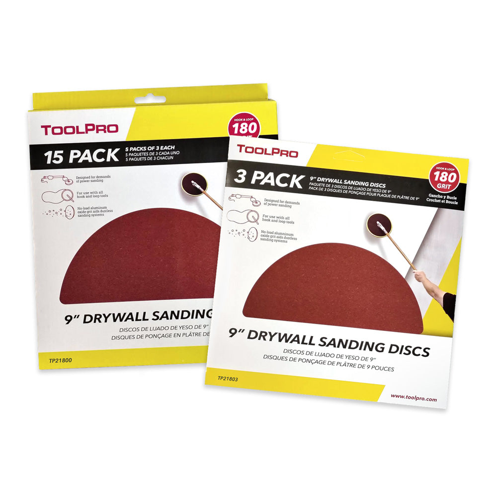 ToolPro Hook & Loop Drywall Sanding Discs
