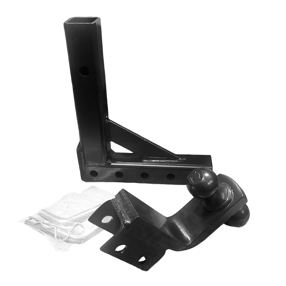 Adjustable 4-Level Trailer Hitch for 2" Reciever