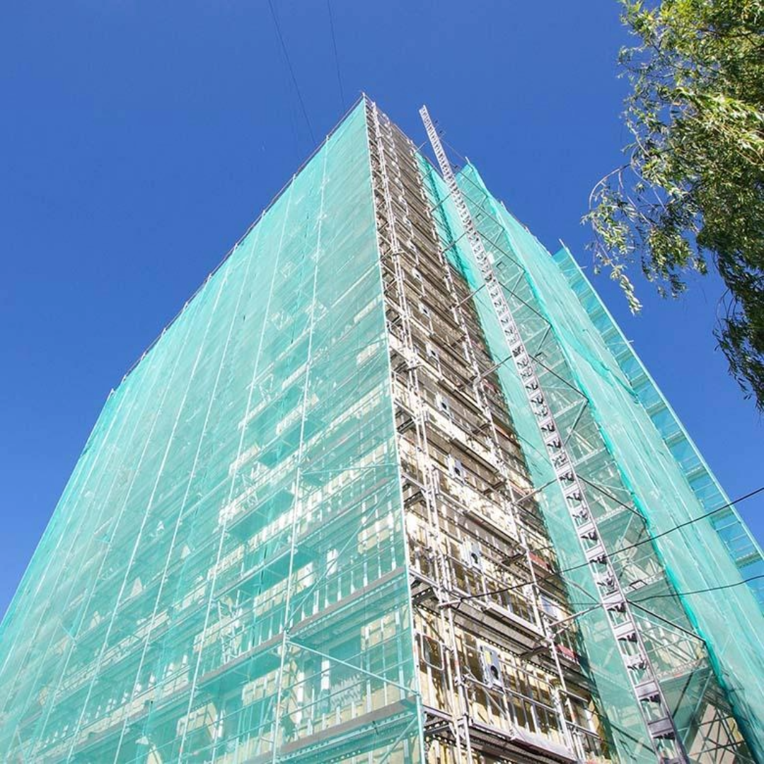 Green Debris Mesh Scaffolding Netting