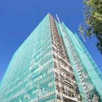 Green Debris Mesh Scaffolding Netting