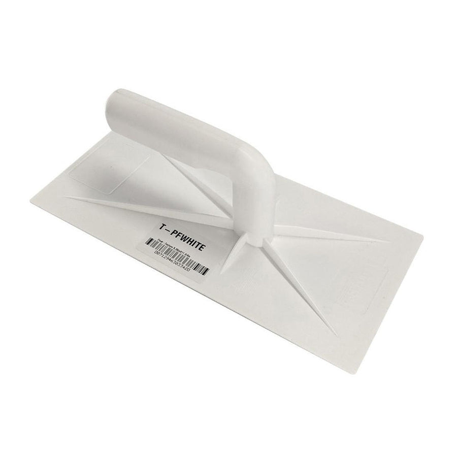 Wind-Lock White Plastic Texture Float w/ Plastic Handle