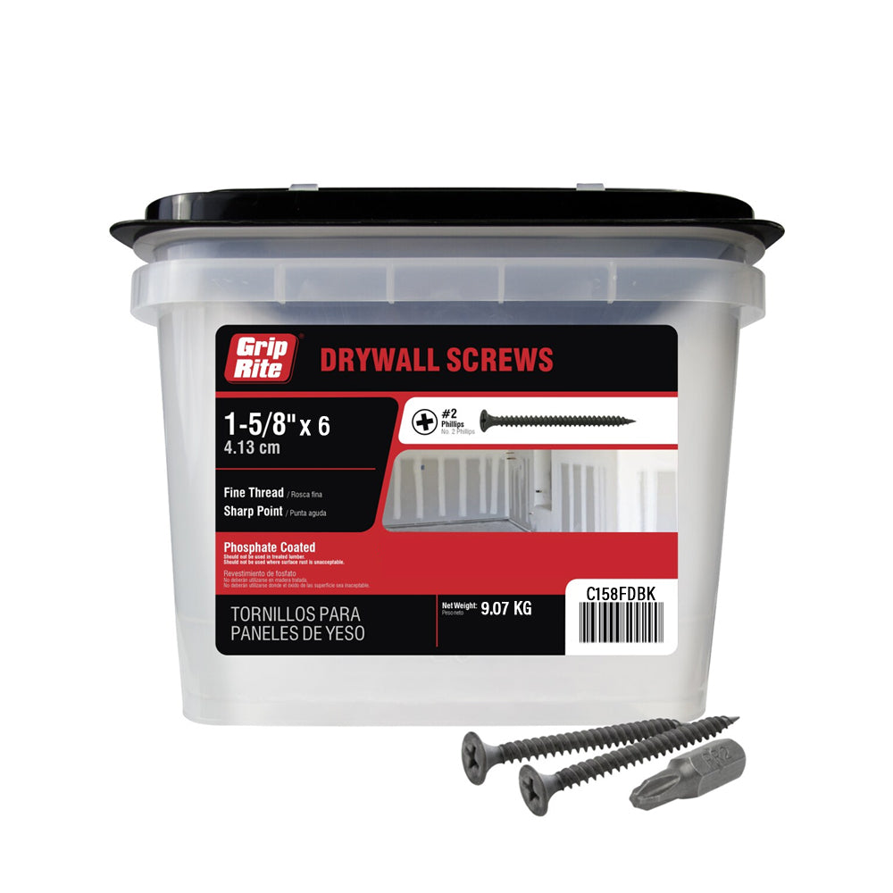 Grip Rite Drywall Screws 1-5/8" x 6 / 4.13cm | ADSS - Alberta Drywall ...