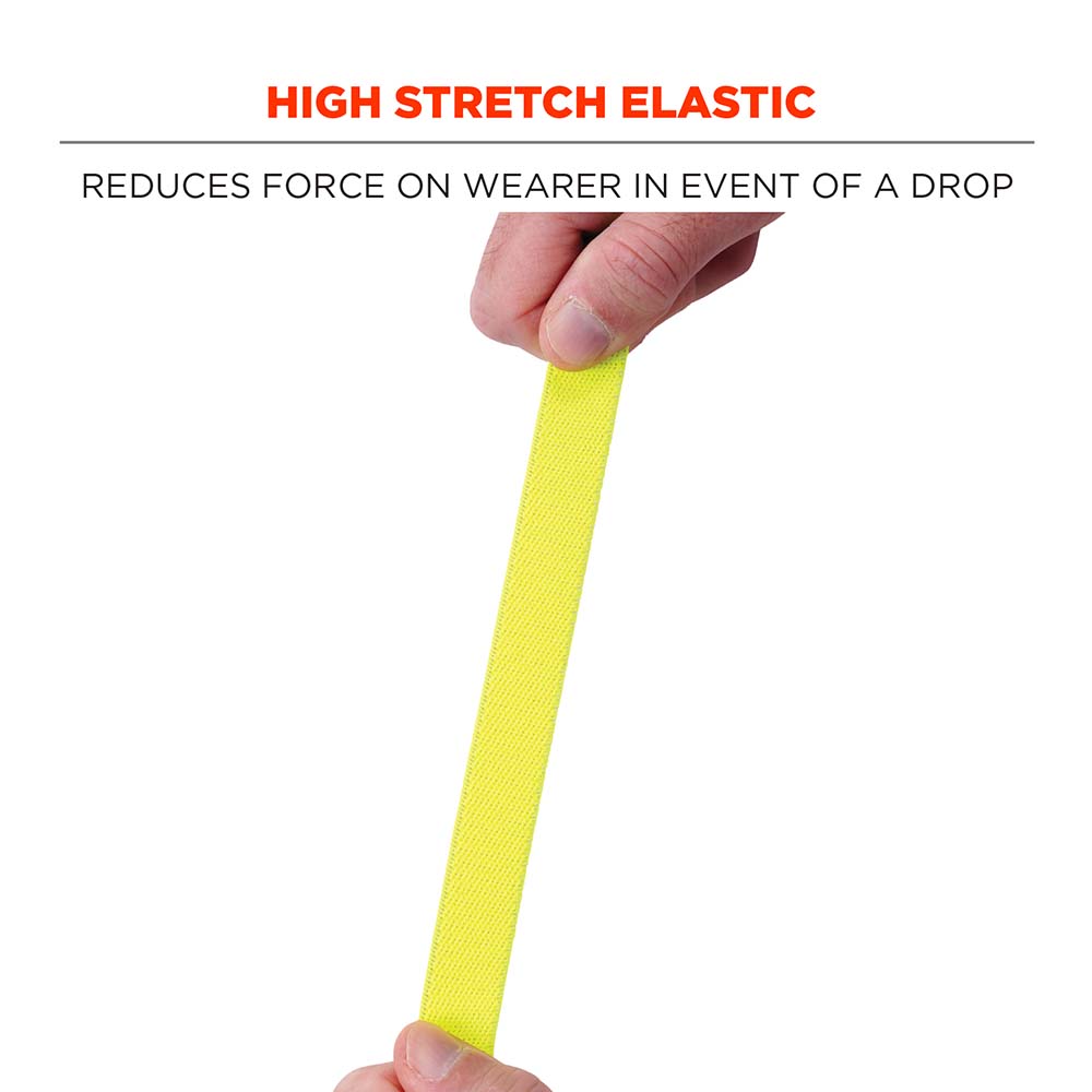 Squids 3155 Elastic Hard Hat Lanyard with Clamp