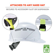 Squids 3155 Elastic Hard Hat Lanyard with Clamp