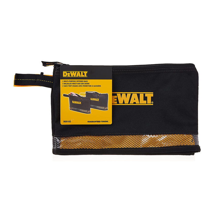 DeWALT 2 Multi-Purpose Zippered Bags