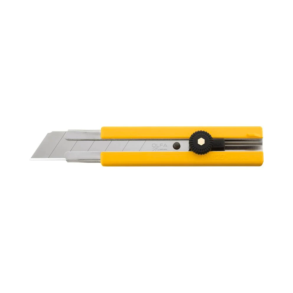 OLFA 25mm H-1 Classic Extra Heavy-Duty Rubber Grip Utility Knife