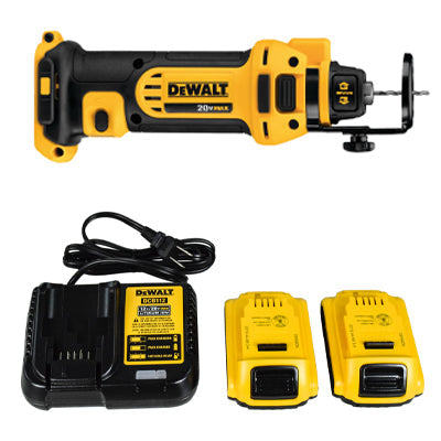 DeWALT DCS551D2 20V MAX* Lithium Ion Cordless Drywall Cut-Out Tool Kit