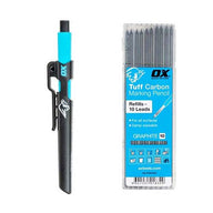 OX Pro Tuff Carbon Marking Pencil + Graphite Lead Refills